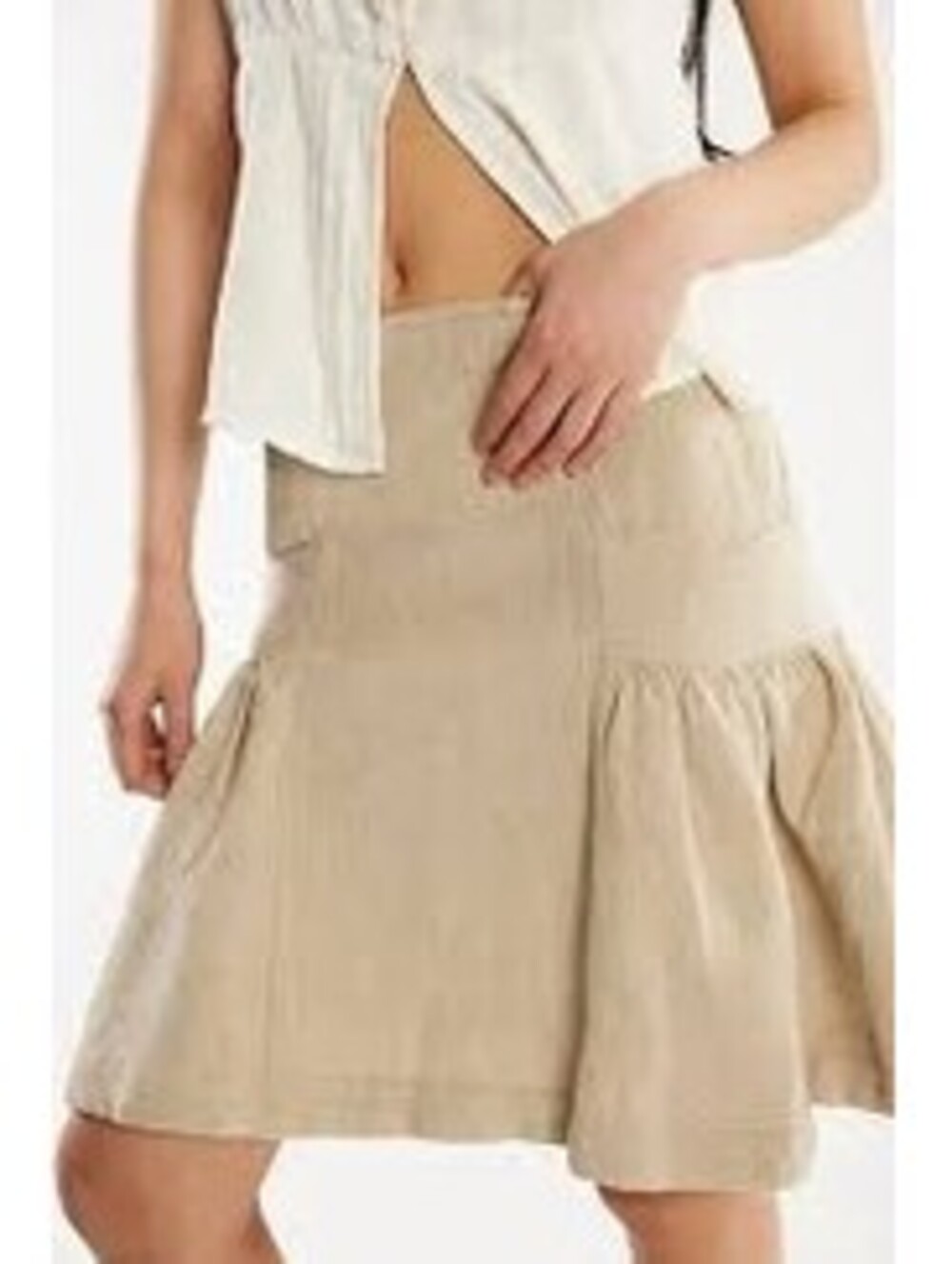 Free People Stansbury Midi Skirt in the Natural Combo colorway Size 14 #1303 - Picture 9 of 10